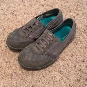 Gray Sketchers Memory Foam Shoes